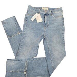 NWT Women's Free People Long & Lean High Waist Denim Jean Sz 27